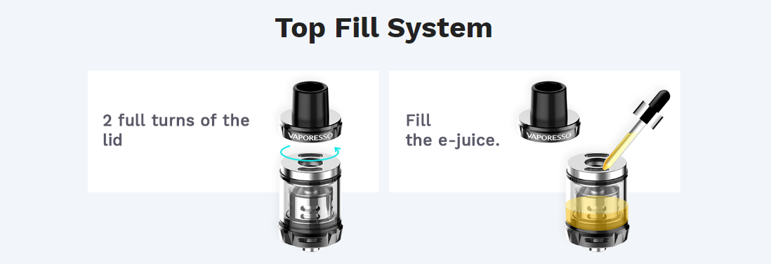 Vaporesso SKRR-S Mini Tank Filling