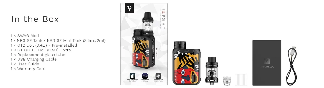 Vaporesso Swag Kit New Colors Package