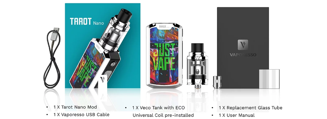 Vaporesso Tarot Nano Kit New Colors Package