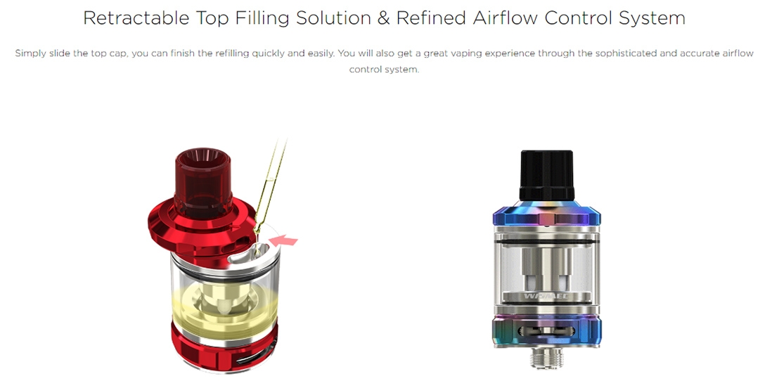 Wismec AMOR NS Pro Filling & Airflow Wismec AMOR NS Pro Filling & Airflow