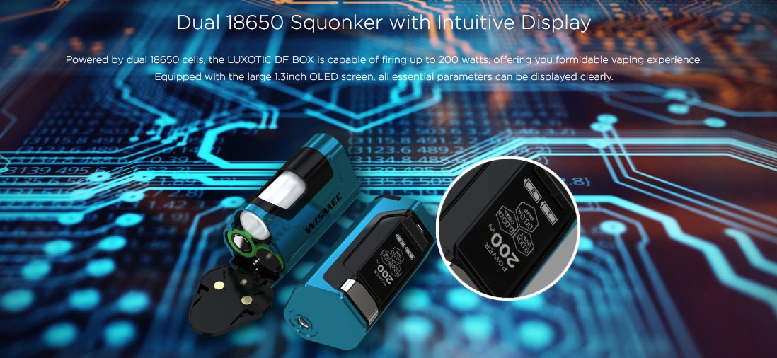 Wismec LUXOTIC DF BOX Mod Power Wismec LUXOTIC DF BOX Mod Power
