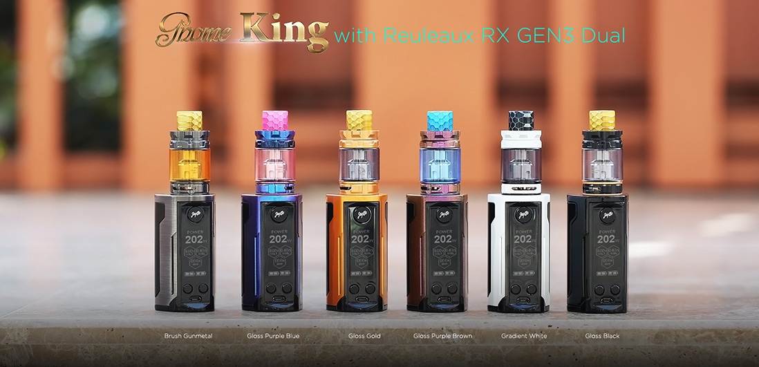 Wismec Reuleaux RX Gen3 Dual with GNOME King Vape Kit Poster