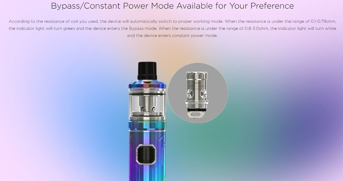 Wismec SINUOUS SOLO Two Modes Wismec SINUOUS SOLO Two Modes