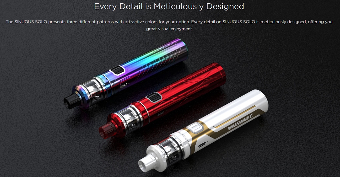 Wismec SINUOUS SOLO with AMOR NS Pro Kit Design' Wismec SINUOUS SOLO with AMOR NS Pro Kit Design'