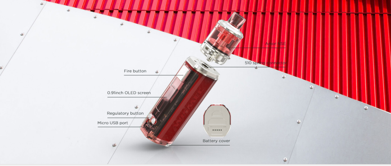 wismec sinuous v80 kit Features