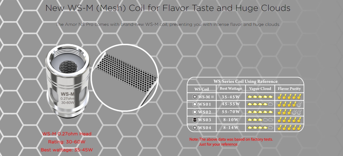 Wismec WS-M 0.27ohm Head Wismec WS-M 0.27ohm Head