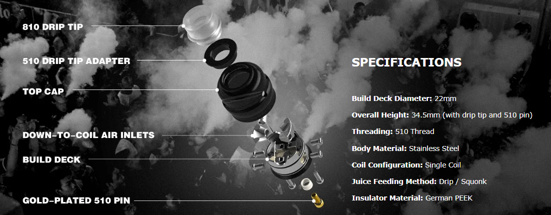 Wotofo Elder Dragon RDA Specifications