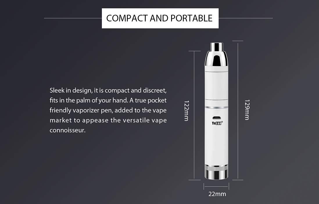 Yocan Loaded Wax Vape Pen Kit Compact Size Yocan Loaded Wax Vape Pen Kit Compact Size