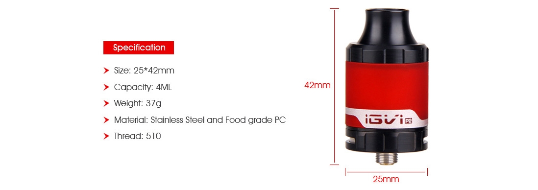 Yosta IGVI P2 Atomizer Parameter